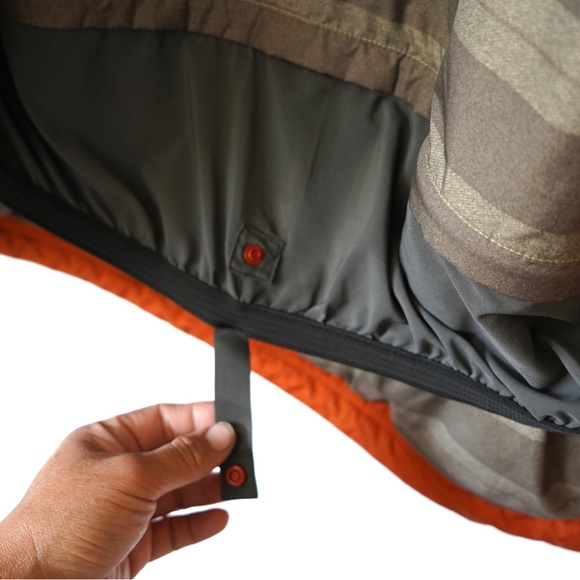 Patagonia Rubicon Rider Insulated Jacket Men’s Size M Orange Beige Recco - Picture 13 of 14